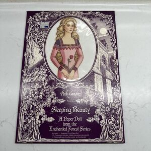 Vintage 1987 Sleeping Beauty Paper Doll Set Enchanted Forest Series Peck-Gandre